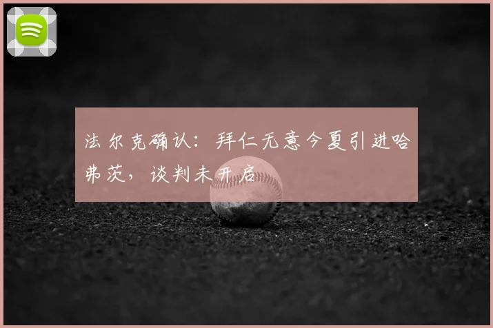 法尔克确认：拜仁无意今夏引进哈弗茨，谈判未开启
